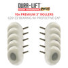 Dura-Lift Ultra-Life Max 3 in. Nylon Garage Door Roller w Sealed 6201ZZ Bearing & 7 in. Steel Stem (10-Pack) DLMR6201ZZ7